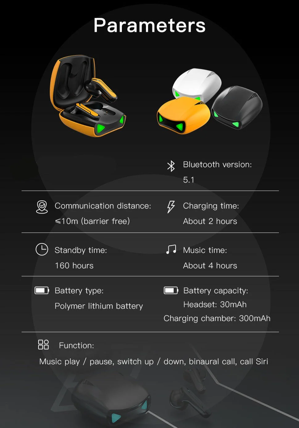 Futuristic Wireless Charging Bluetooth Headset - Image 11