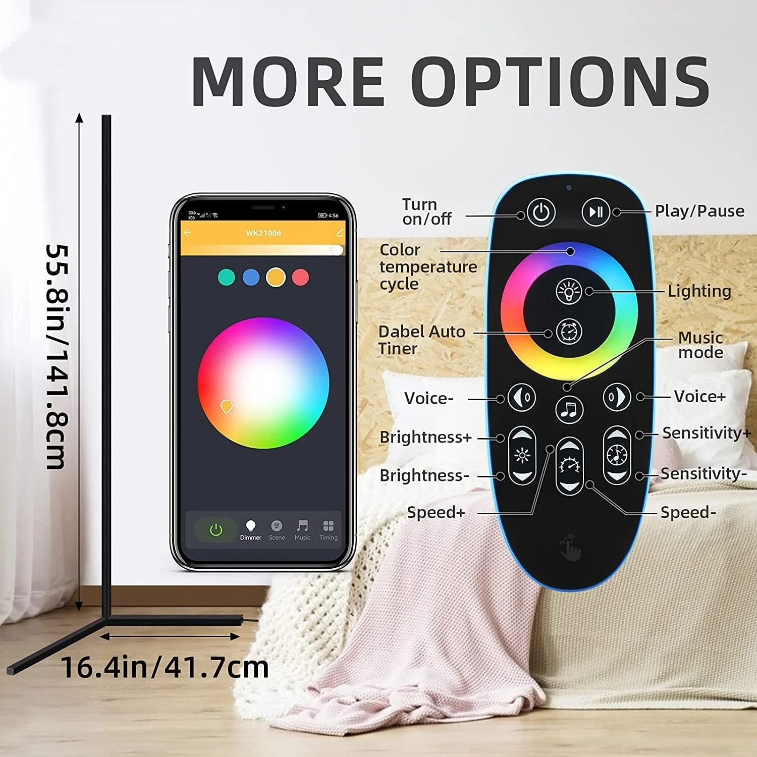 Gaming Atmosphere Bluetooth LED Floor Lamp - Image 4