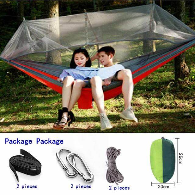 Garden Hanging Nylon Bed and Mosquito Net Outdoor Travel Jungle Camping Tent - Image 4