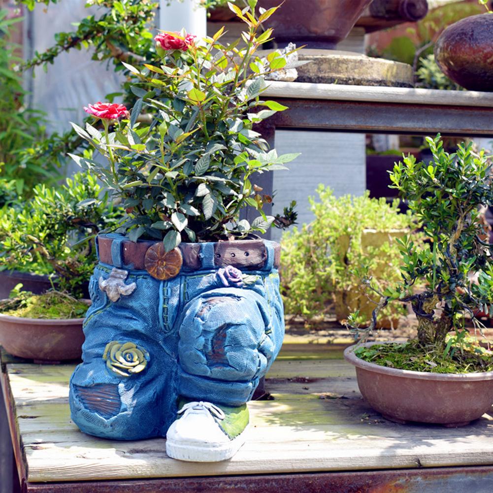 Garden Jean Pants Resin Flower Pot - Image 3