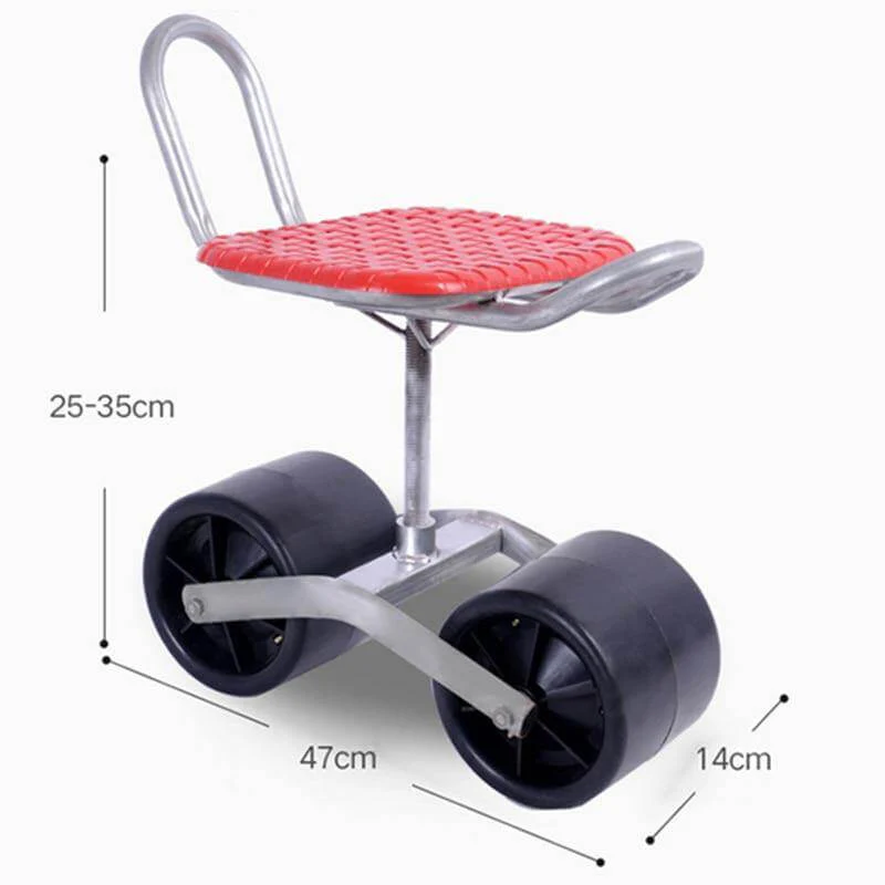 Garden Mobile Agricultural Lazy Rotatable Wheeled Stool - Image 11