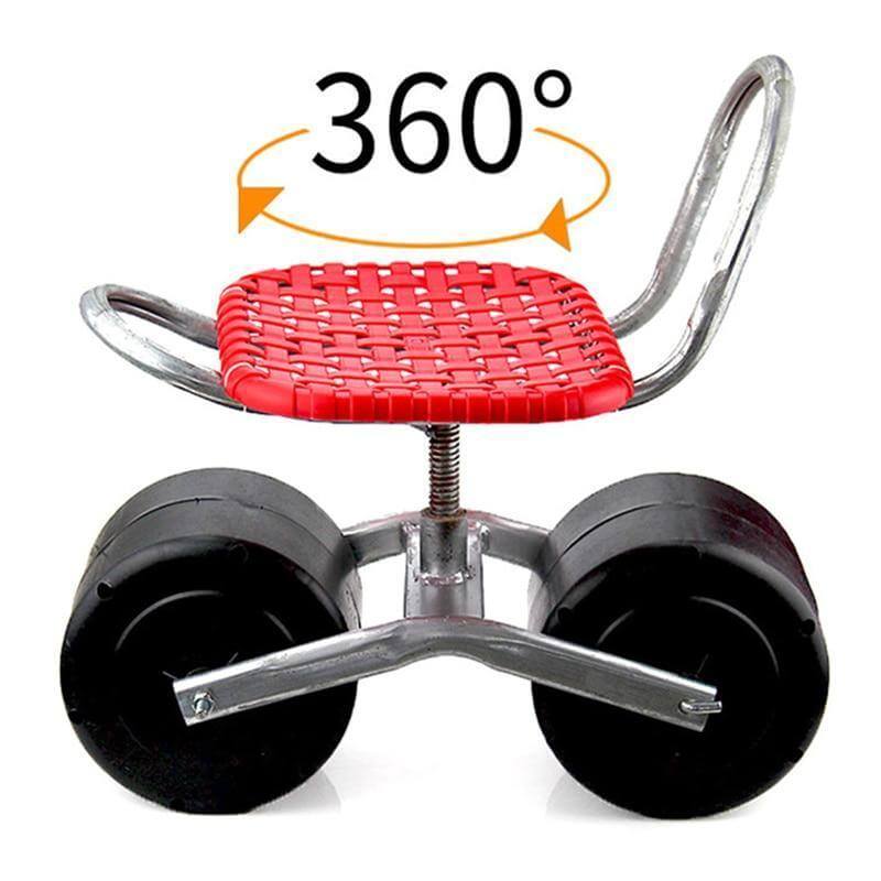 Garden Mobile Agricultural Lazy Rotatable Wheeled Stool - Image 5