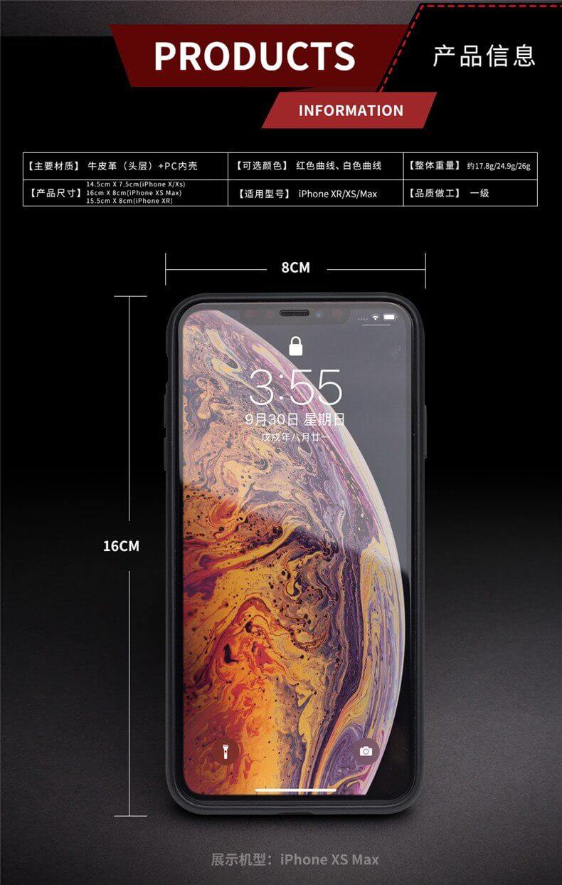 Genuine Leather Full Edge Protect Luxury Iphone Cases - Image 8
