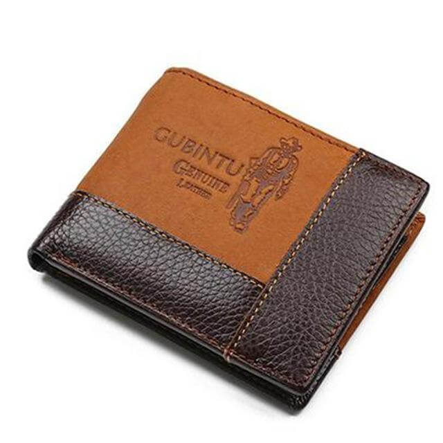 Genuine Leather Men Wallets with Coin Pocket Zipper - Image 2
