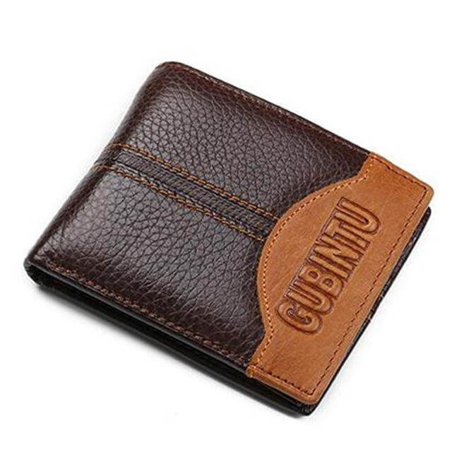 Genuine Leather Men Wallets with Coin Pocket Zipper - Image 3