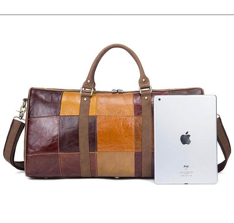 Genuine Leather Vintage High Capacity Travel Bag - Image 5