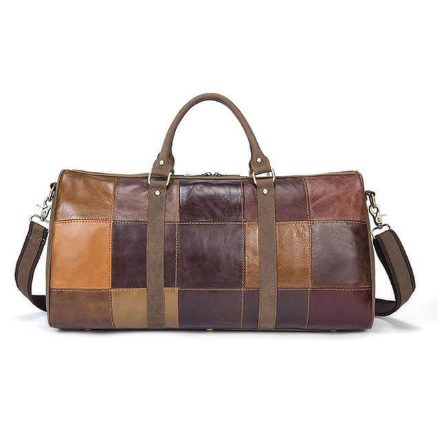 Genuine Leather Vintage High Capacity Travel Bag - Image 7