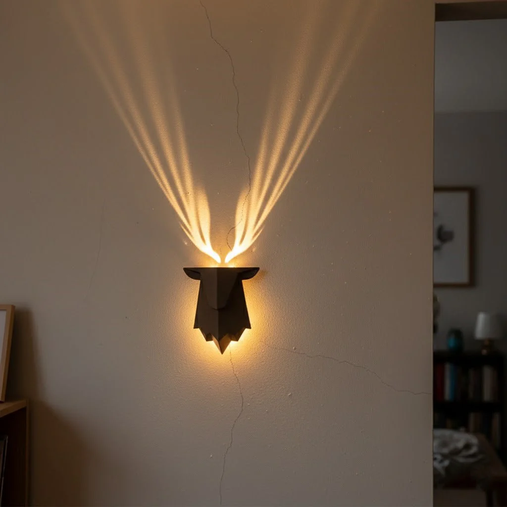 Geometric Deer Artsy Wall Lamp