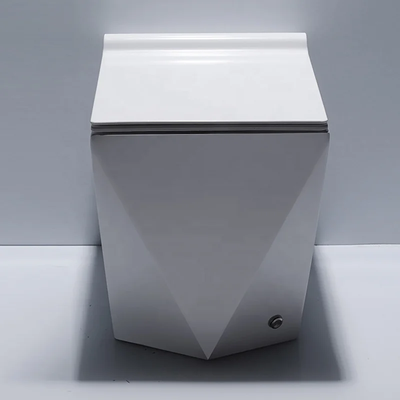 Geometric Edge Minimalist Intelligent Modern Toilet - Image 10
