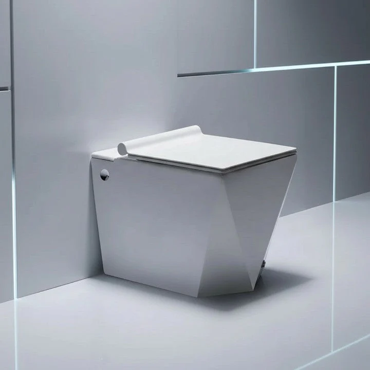 Geometric Edge Minimalist Intelligent Modern Toilet - Image 3