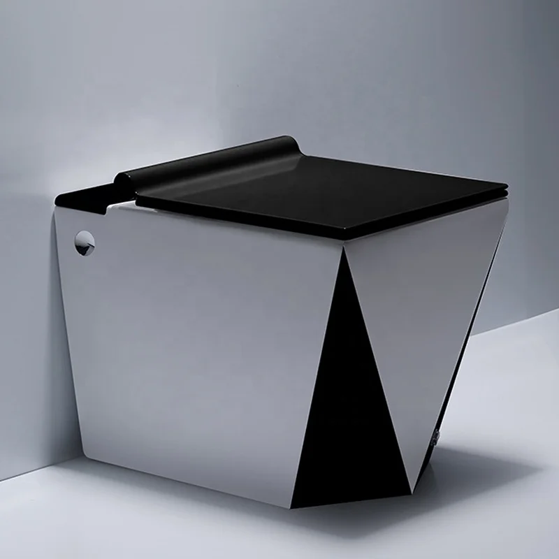 Geometric Edge Minimalist Intelligent Modern Toilet - Image 9