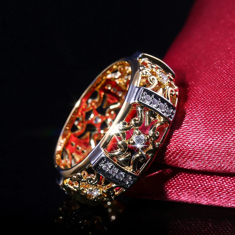 Geometric Ethnic Zircon Strength Ring - Image 2