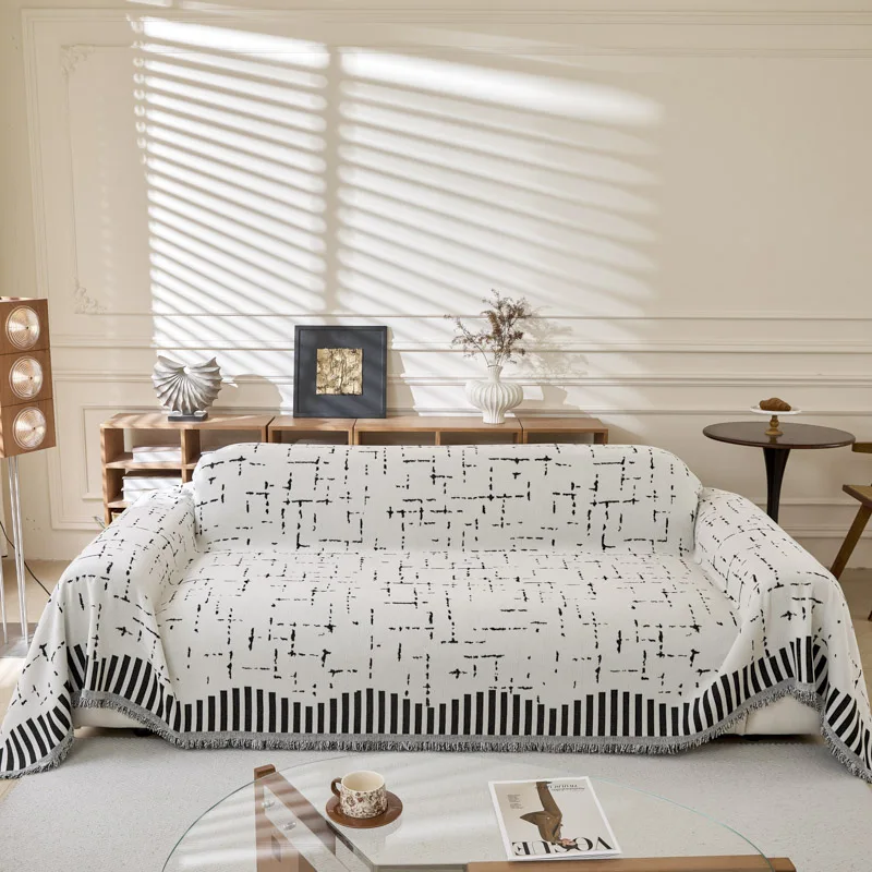 Geometric Lines Sofa Throw Cover Blanket - Image 9