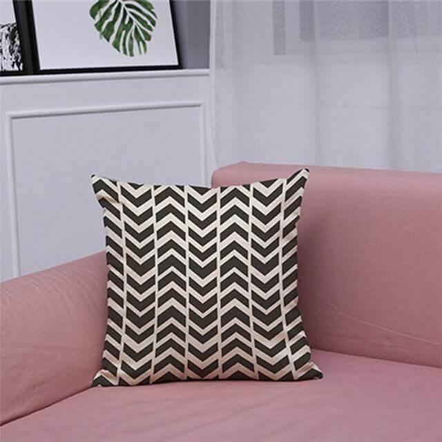 Geometrical Lovely Black and White Home Pillow Cases - Image 13