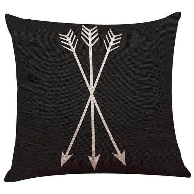 Geometrical Lovely Black and White Home Pillow Cases - Image 14