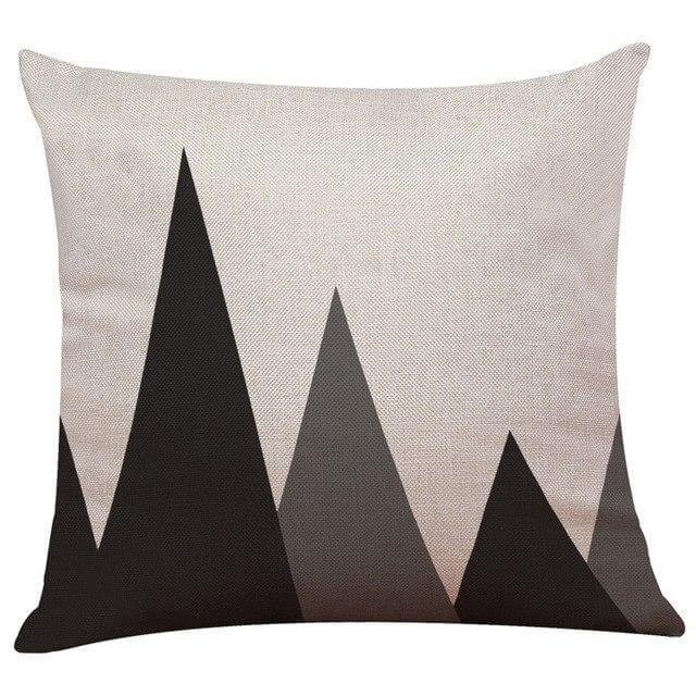 Geometrical Lovely Black and White Home Pillow Cases - Image 16