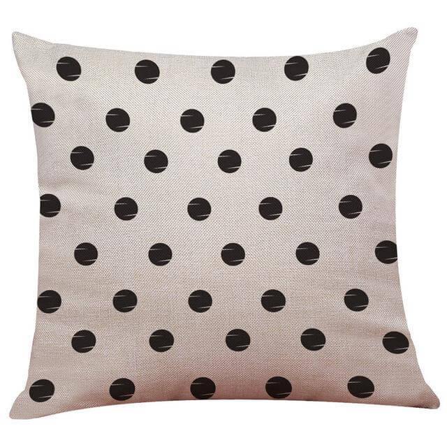 Geometrical Lovely Black and White Home Pillow Cases - Image 5