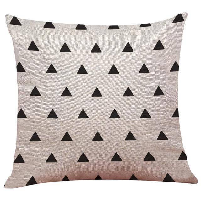 Geometrical Lovely Black and White Home Pillow Cases - Image 7