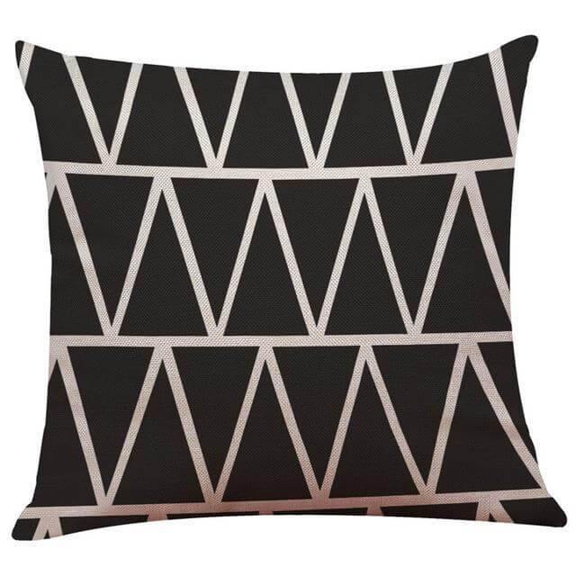 Geometrical Lovely Black and White Home Pillow Cases - Image 9