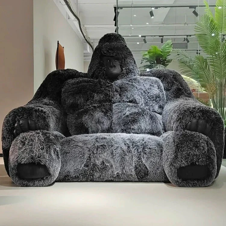 Giant Alpha Gorilla Plush Lounge Sofa - Image 7