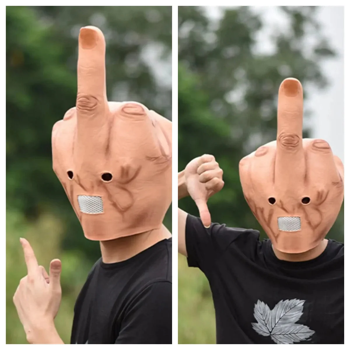 Giant Middle Finger Funny Mask - Image 4
