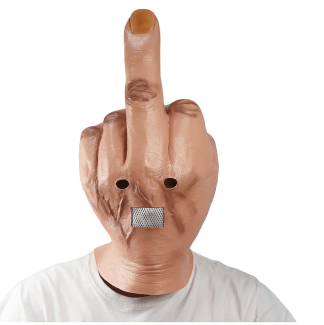 Giant Middle Finger Funny Mask - Image 6