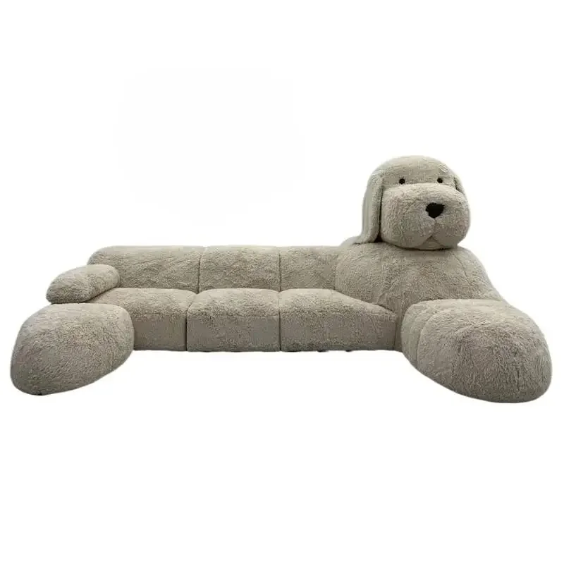 Giant Plush Dog Cozy Oversized Lounge Sofa - Image 7