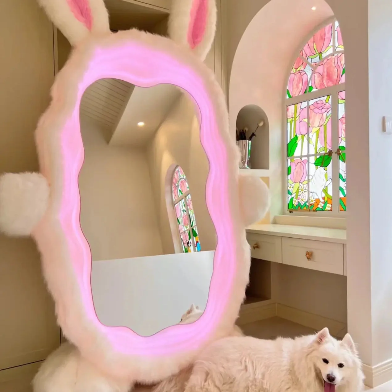 Giant Rabbit Charming Cute Mirror - Image 2