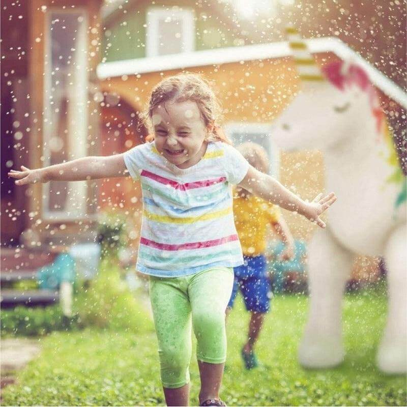 Gigantic Inflatable Unicorn Water Spray Summer Toy - Image 3