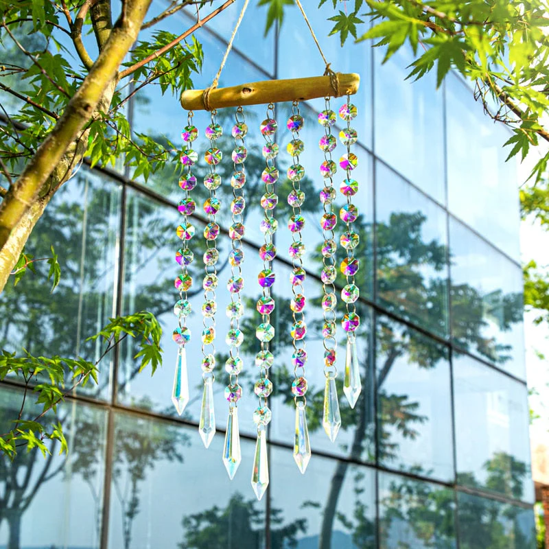 Glass Crystal Wind Chimes Window Decoration - Image 3
