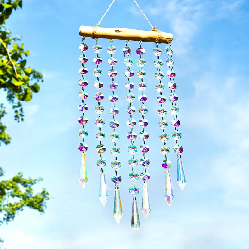 Glass Crystal Wind Chimes Window Decoration - Image 5