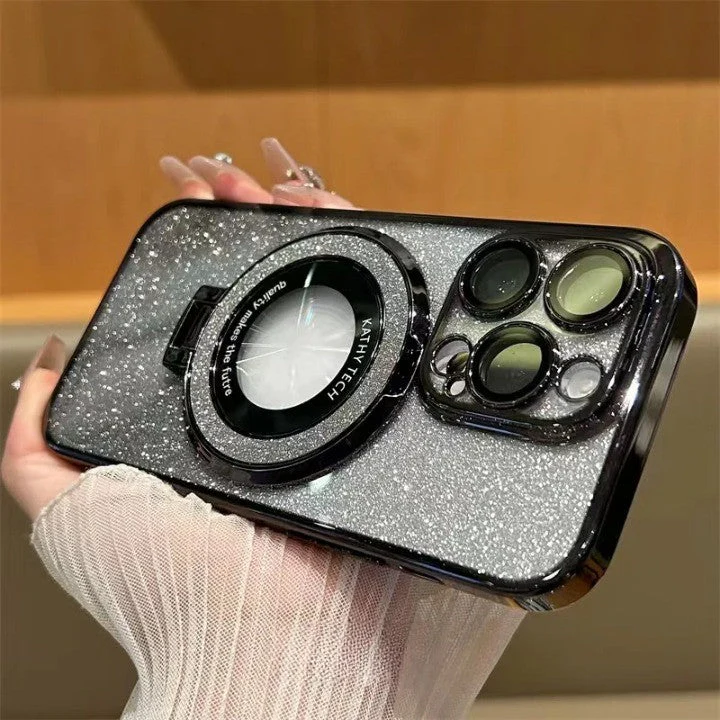 Glitter Magnetic Ring Stand Phone Case - Image 6