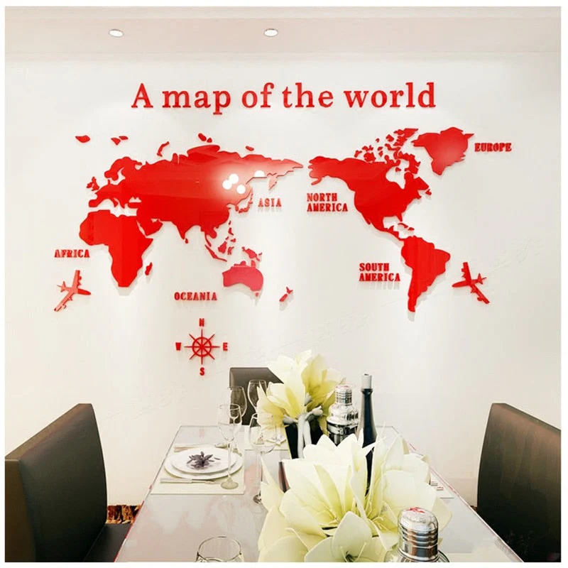 Globe Vision World Map Sticker - Image 7