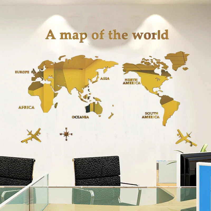 Globe Vision World Map Sticker - Image 8