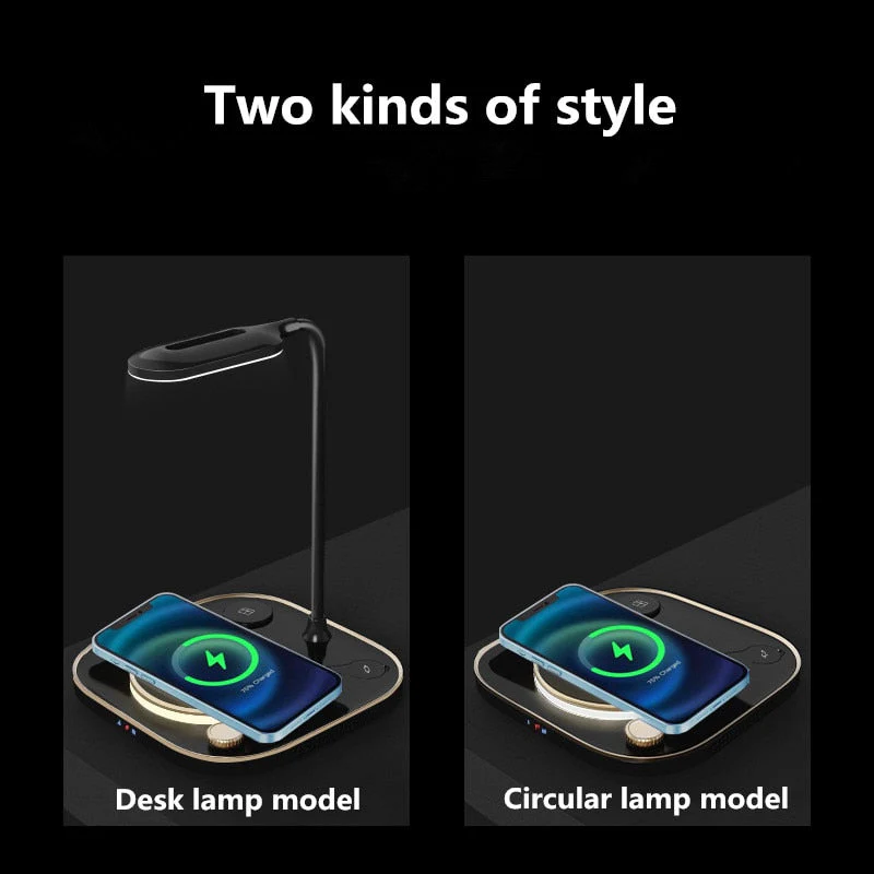 Glow Wireless Charger Station LED Desk Lamp - Image 3