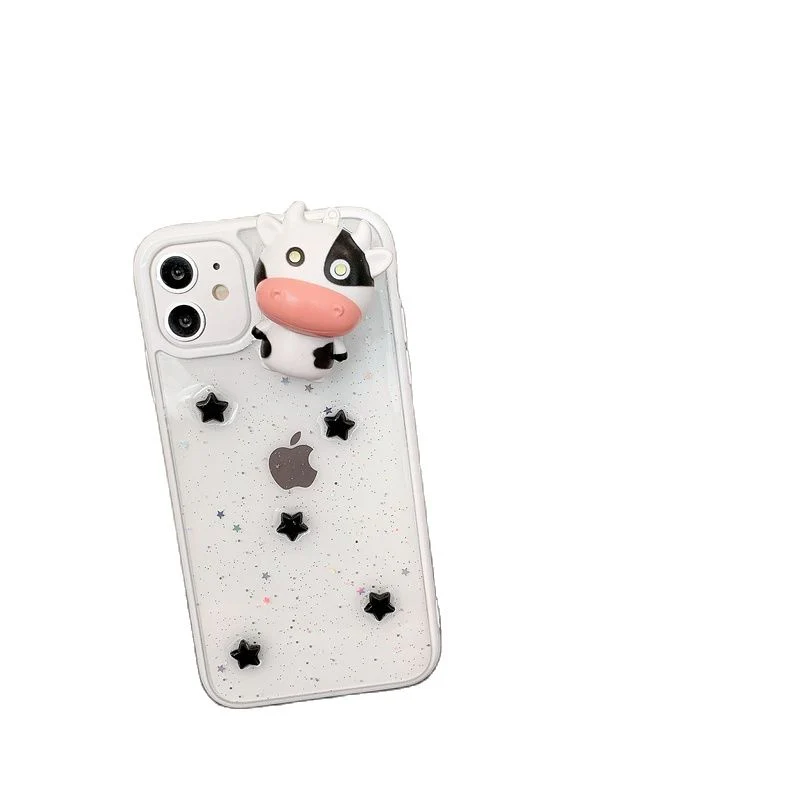 Glowing Cow 3D Transparent iPhone Case - Image 7