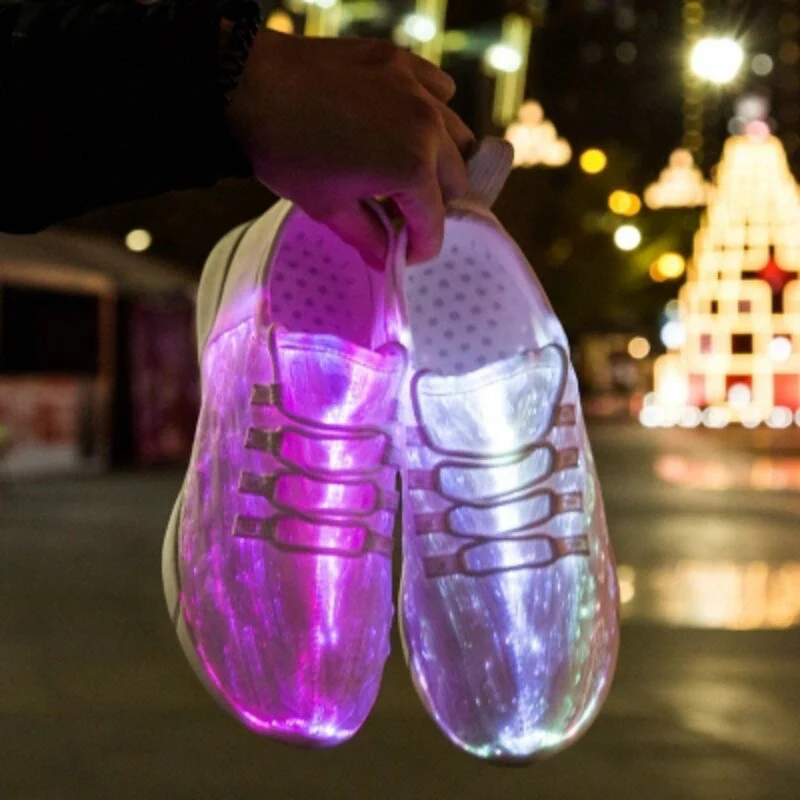 Glowing USB Rechargeable Luminous LED Shoe - Image 2