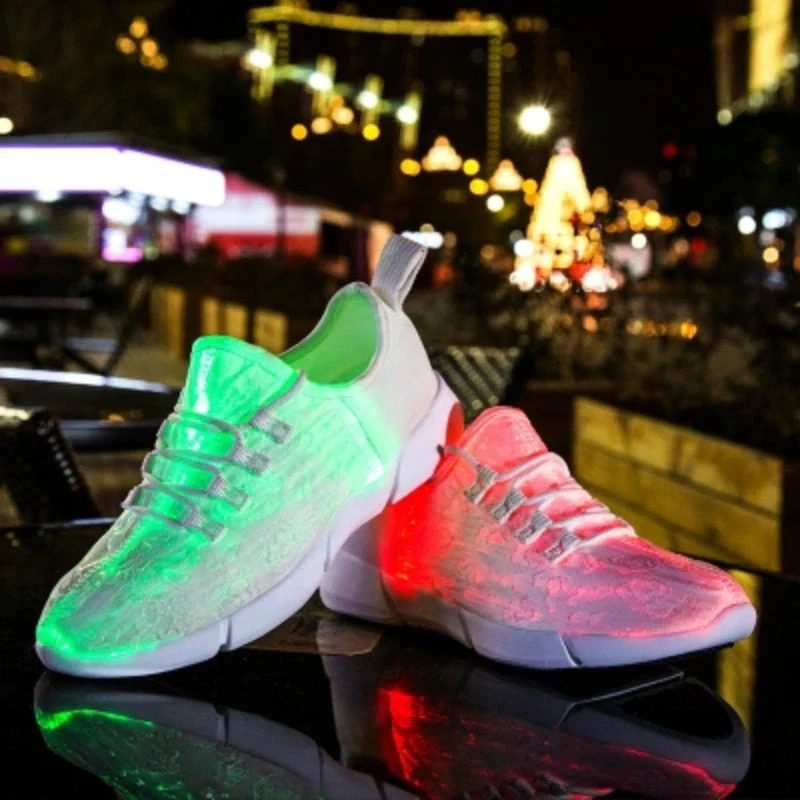 Glowing USB Rechargeable Luminous LED Shoe - Image 3