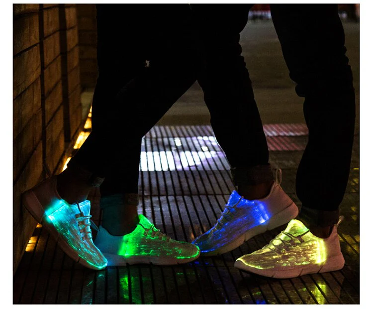 Glowing USB Rechargeable Luminous LED Shoe - Image 4