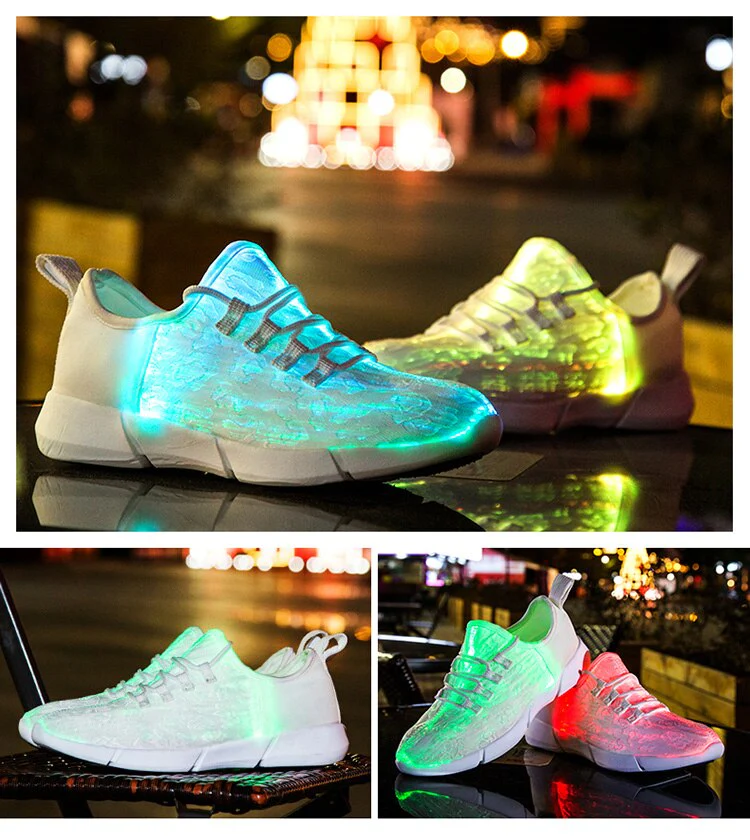 Glowing USB Rechargeable Luminous LED Shoe - Image 6