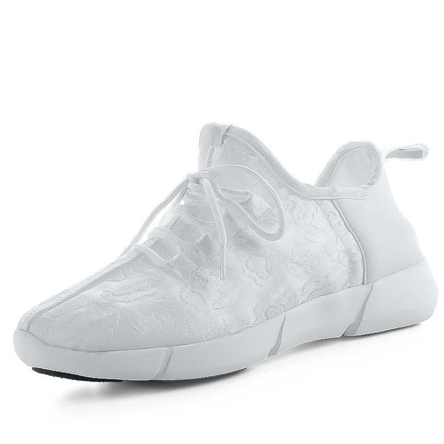Glowing USB Rechargeable Luminous LED Shoe - Image 7