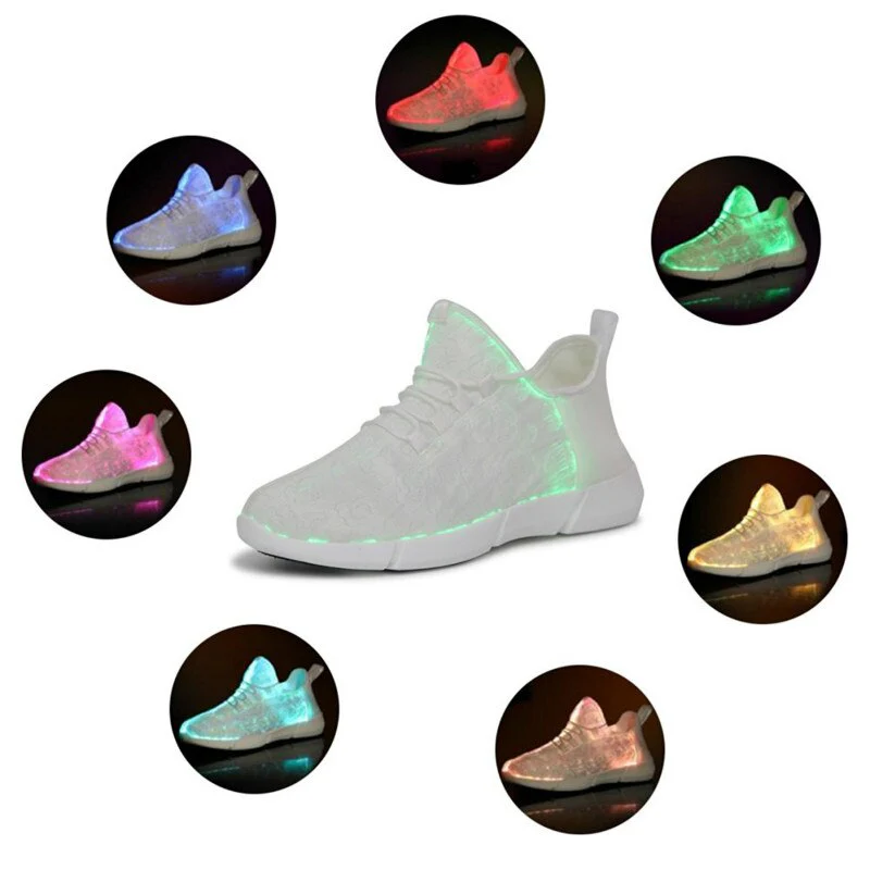 Glowing USB Rechargeable Luminous LED Shoe - Image 9