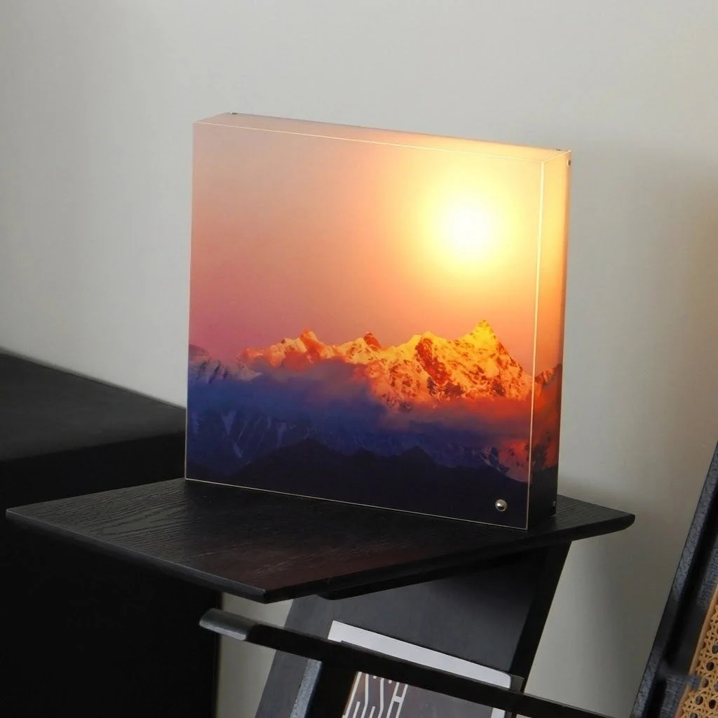 Golden Mountain Sunrise LED Wall Lamp - Image 2