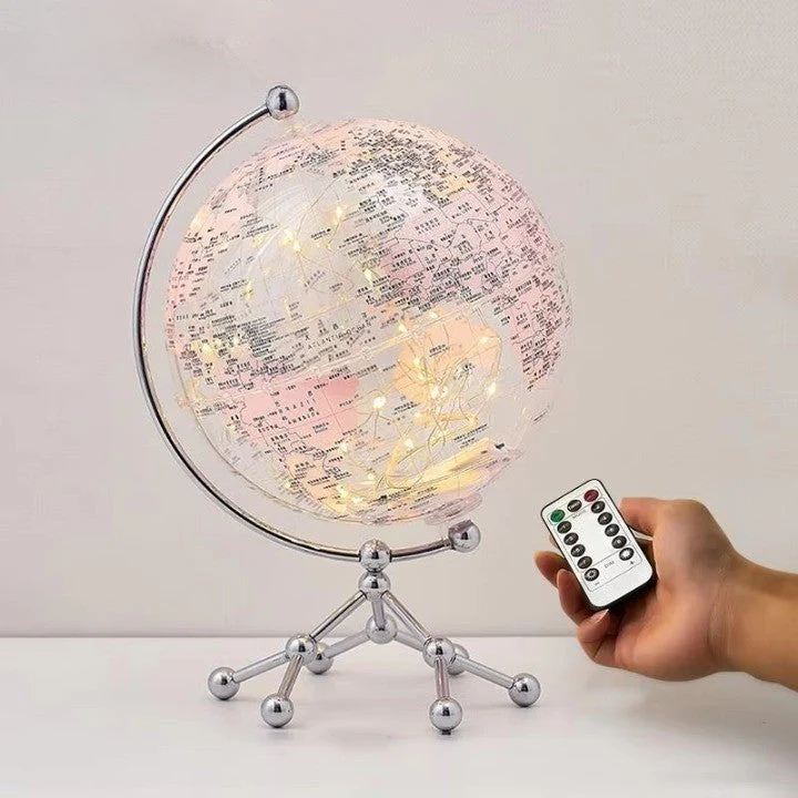 Golden Sail World Map Decor LED Light - Image 4