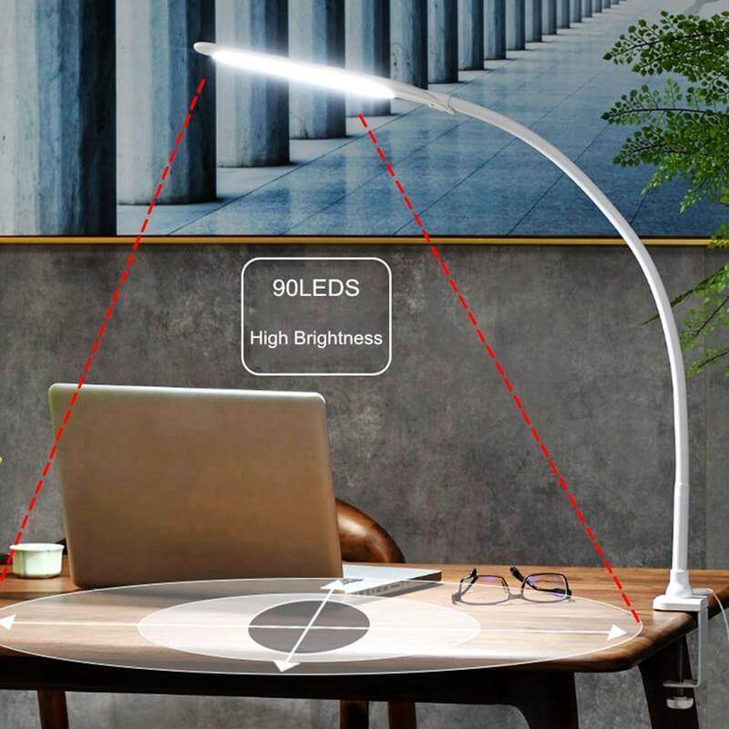 Gooseneck Dimmable Clip On Desk Lamp - Image 2