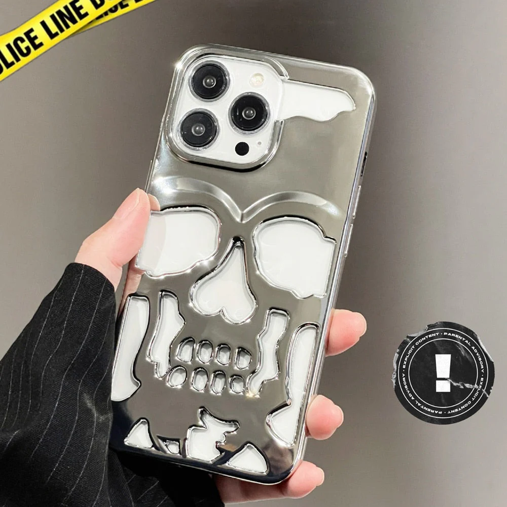Gothic Midnight Skull Phone Case - Image 10