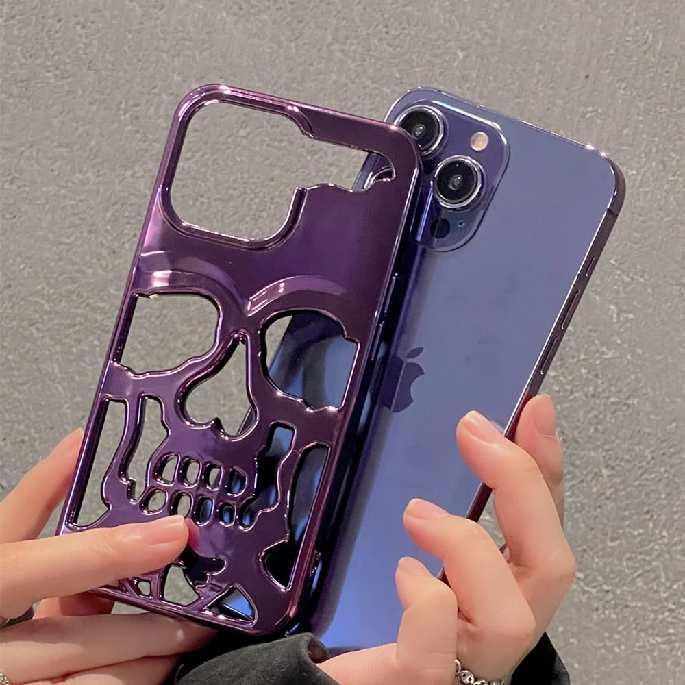 Gothic Midnight Skull Phone Case - Image 6