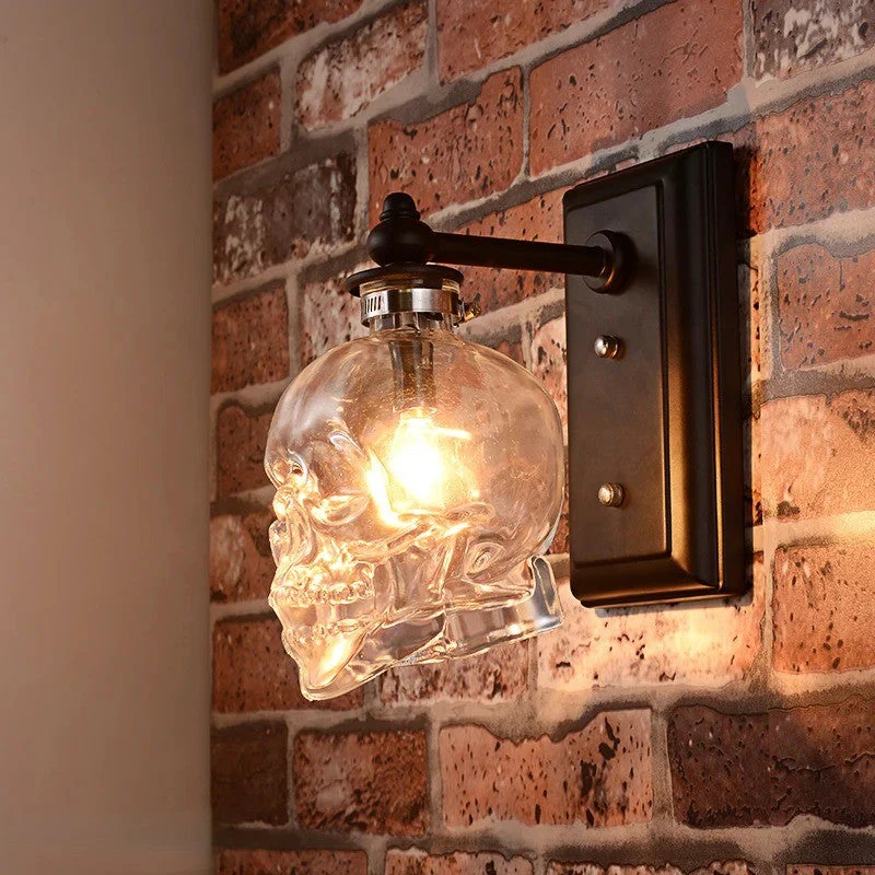 Gothic Skull Bottle Retro Wall Lamp - Image 3