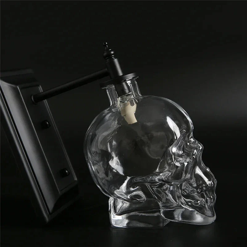 Gothic Skull Bottle Retro Wall Lamp - Image 4