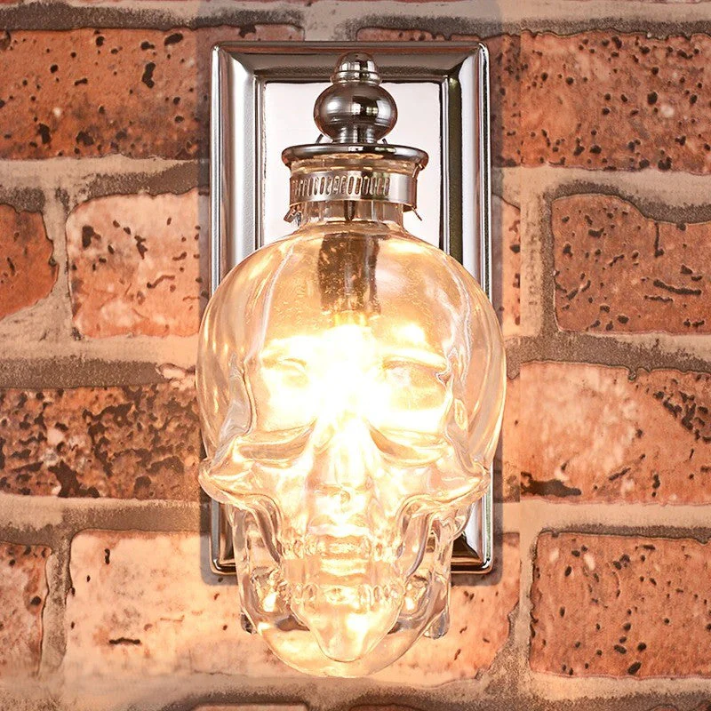 Gothic Skull Bottle Retro Wall Lamp - Image 6